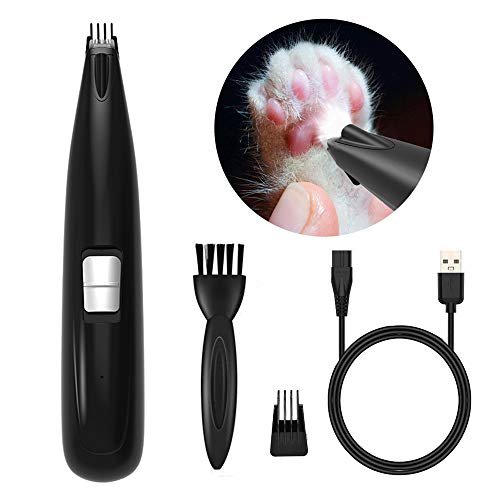 PARANNIC Dog Clippers, Professional 2-Speed Dog Grooming Clippers Kit with LED Light, Newest in 2020, USB Rechargeable Low Noise Cordless Electric Pet Clippers (Black)