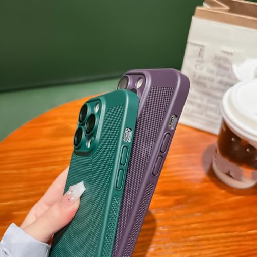 Coque de refroidissement iPhone 14 antichoc mince en PC rigide avec grille