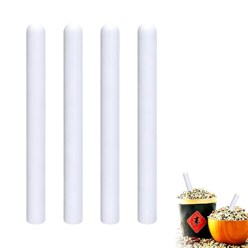 FLAVNTEL Lot de 4 Bâtons Déshumidificateurs en Terre de Diatomée, Tiges Absorbantes Réutilisables 150 x 13 mm, Bâtons de Séchage pour Salle de Bain, Placard, Chambre, Cuisine et Buanderie