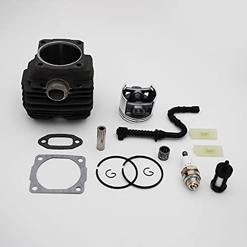 LILYY Pistón de Cilindro de 46mm, bujía de línea de Combustible Apta for Stihl 028 028AV, Piezas de Repuesto for Motosierra de jardín