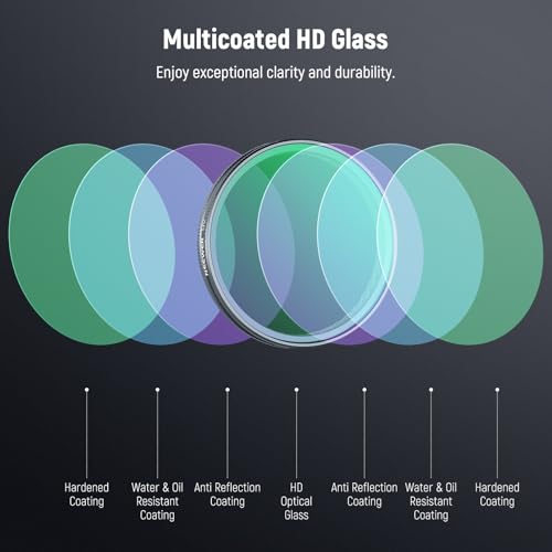 NEEWER UV Filter Compatible with DJI Osmo Action 5 Pro / 4/3, Snap On Multicoated HD Glass Protective Action Camera Lens Filter Reduces Haze & UV Rays, FL-A70 - image 4