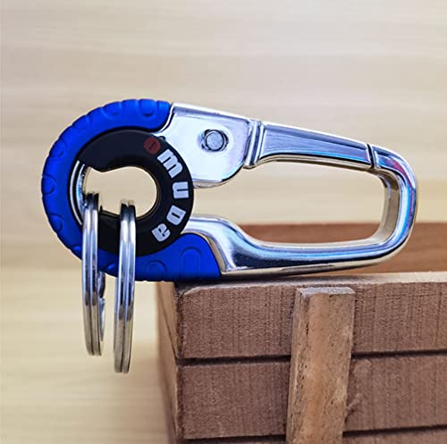 Men’s Car Keychains, Personalized Car Keychain For Men Women, Stainless Steel Keychain Creative Car Interior Key Accessories (Blue) #TOP3
