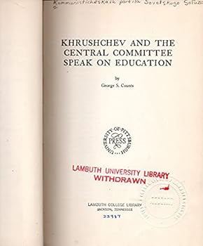 Hardcover Khrushchev and the Central Committee speak on education, Book