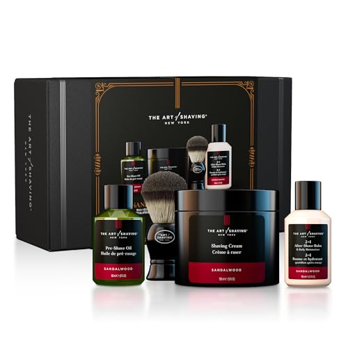 The Art of Shaving Sandalwood Shaving Kit for Men - The Perfect Gift for The Perfect Shave...