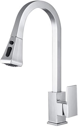 Miniatura 9 de Grifos de cocina táctiles con rociador extraíble, grifo de fregadero de cocina de una sola manija con rociador extraíble, montaje de cubierta de un