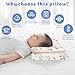 XPIY Baby Pillow, Soft Cozy Machine-Washable Memory Foam Infants Breathable Travel Head Pillows Neck Support Breathable for Small Boys and Girls Tummy Time