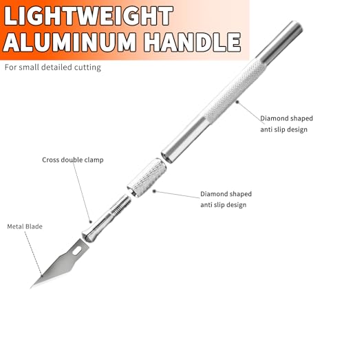 image for NOEAIKE 31-Pcs Exacto Knife Set,Precision Hobby Knife Set with Tweezer