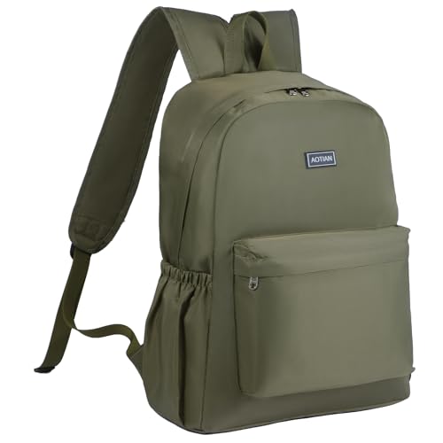 Image of 17 Inch Simple Large Backpack, Durable Bookbag for College & Travel Daypack | Anti-Theft Hidden Main Zipper, Reinforced Shoulder Straps, Side Pockets Fit Large Water Bottles, Lightweight, Classic Look