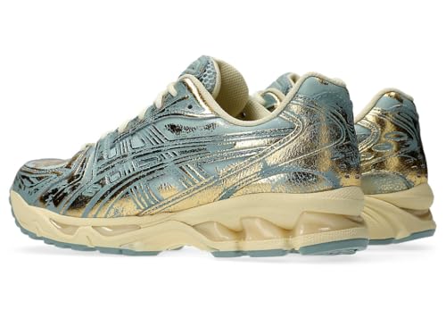 Image of ASICS Unisex Gel-Kayano 14 Pure Gold /Cold Moss Sneakers - 8 UK Men / 7 UK Women (1203A476.200)