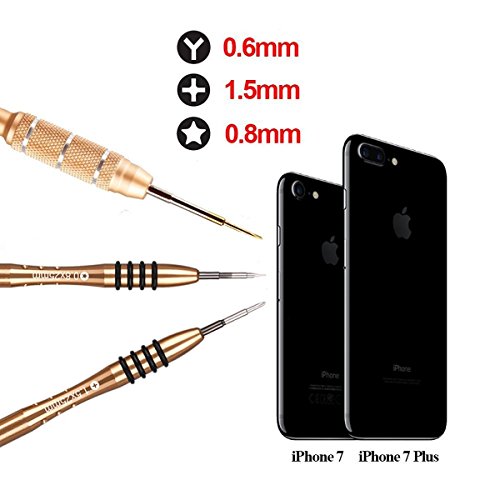 Esdabem Repair Tool Kit for iPhone 7 - Magnetic Premium Solid Screwdriver Set for Apple iPhone 7, iPhone 7Plus, iPhone 6Plus, iPhone 6S /6/5S/5/5C/4S/4/SE, iPod, iTouch