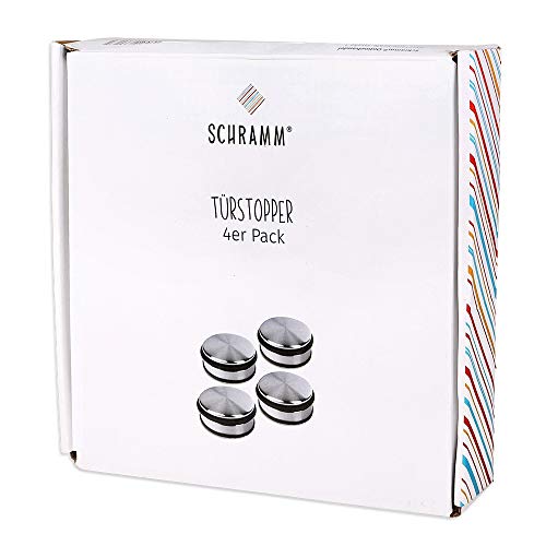 Schramm - Confezione da 4 fermaporta piatti, circa...