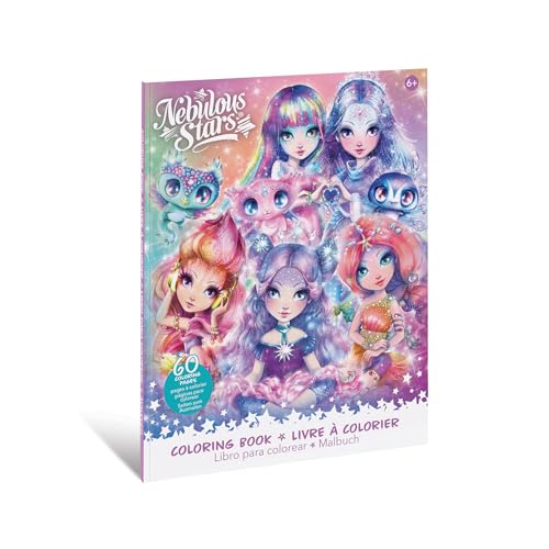 Nebulous Stars 11138 - Malbuch Universum mit 60 originellen Zeichnungen zum Gestalten von Stars, Malheft zum Ausmalen, Bestickern und Verzieren