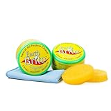 Earth Brite All Natural Multipurpose Cleaner for Bathroom, Floor, Kitchen and More | 300g Original Natural Clay Tub + Sponge (2-Pack) Includes Bonus Diamond Towel Cleaning Supplies Kit