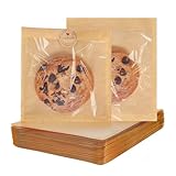 GONZTEL 100 piezas Bolsas de Galletas Autoadhesivas Transparentes, Bolsitas...