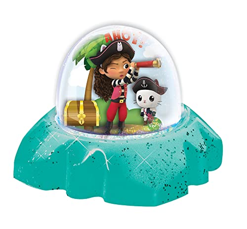 Cefa Toys - Bolas de Nieve La Casa de Muñecas de Gabby, Incluye 2 Cúpulas, 2 Bases Transparentes, Arcilla y Diseños para Crear y Decorar, Apto para Niños A Partir de 6 Años