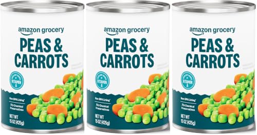 Amazon Grocery, Canned Peas and Carrots, 15 Oz (Pack of 3) - image 1