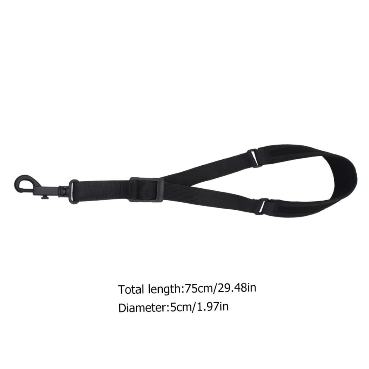 BESTonZON Saxophone Belt Sax Neck Strap for Alto Tenor Sax Comfortable Shoulder Support Sturdy Fade-resistant Black