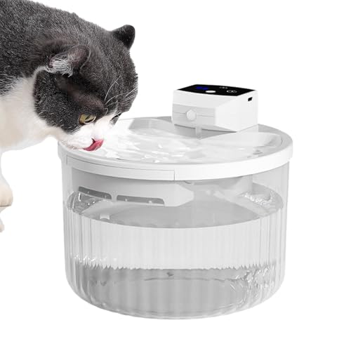 jamgeery 猫用自動給水器,猫用給水器,猫用ウォーターサーバー家庭用ペット用水飲み場 - クリエイティブな大容量ペットファウンテン、猫、犬用フィルター付き2L自動ファウンテンディスペンサー