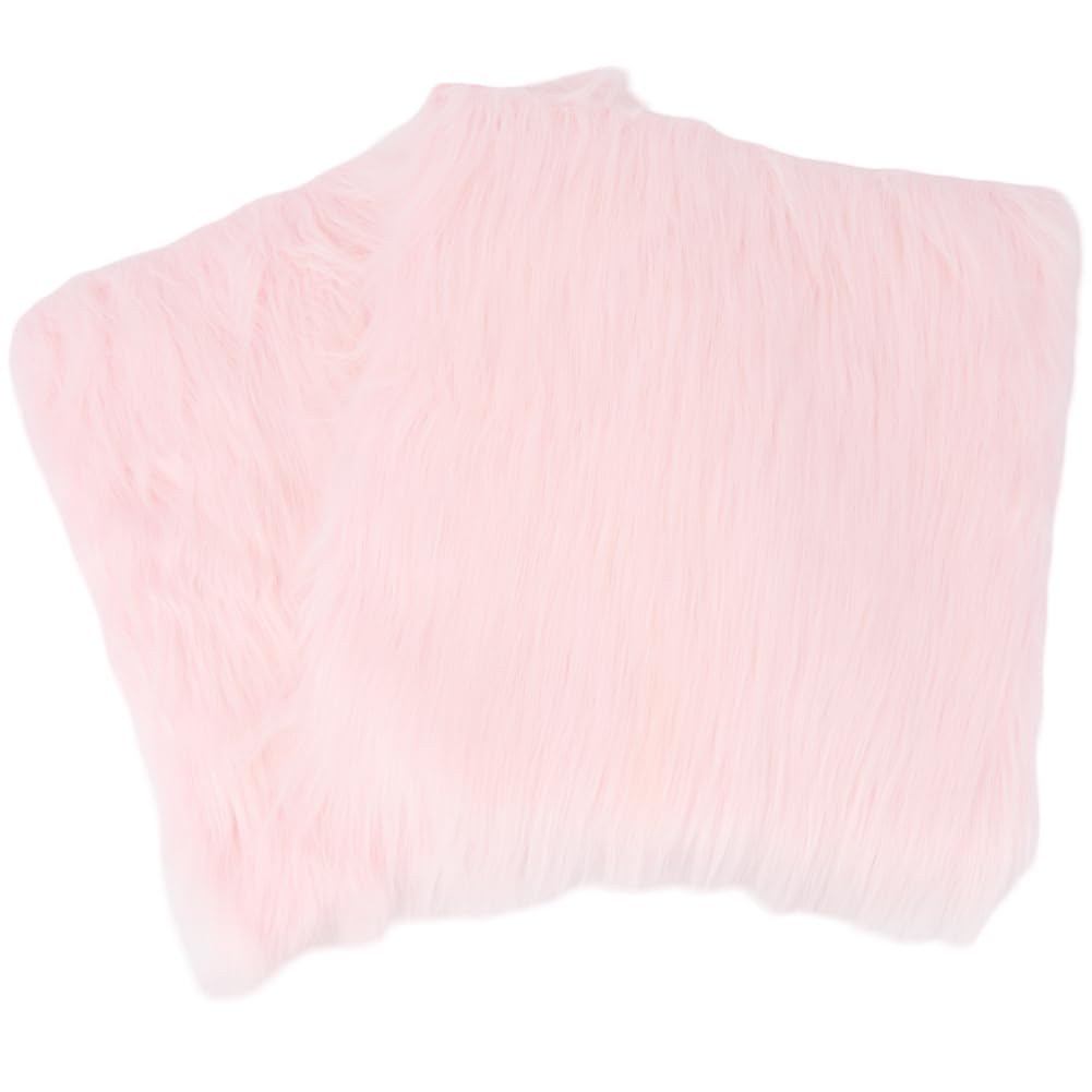 Tapis de casier antidérapant en fausse fourrure rose 2pcs