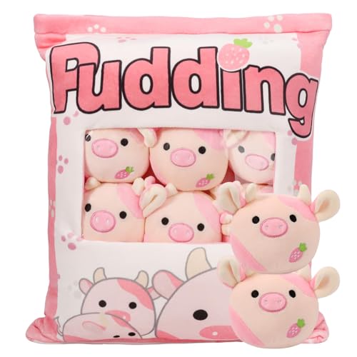 Amovible vache jouet peluche idée cadeau mignon pour anniversaire