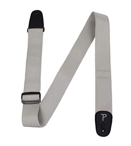 Vegan correia de guitarra Couros Perri, Poly Pro Webbing, 2” polegadas de largura, comprimento ajust