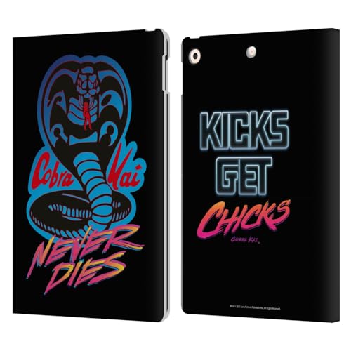 Étui portefeuille Cobra Kai pour iPad 10.2 en cuir avec support vidéo intégré