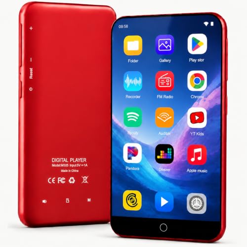 Image of MP3 Player with Bluetooth and WiFi, ZAQE 16GB Music Player with Spotify,Pandora,4 inch Touch Screen Android MP4 MP3 Player for Kids with Audible