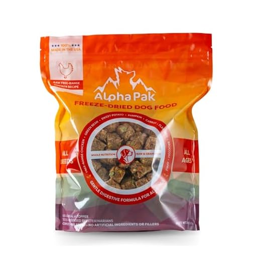 AlphaPak, Freeze-Dried Dog Food, All Breeds, All Ages, Whole Food Nutrition, Grain Free, Made in The USA. (Chicken)