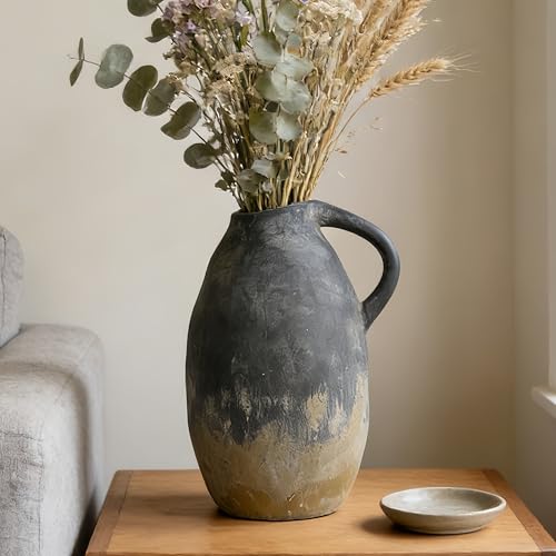 Vase rustique en céramique fait main 24cm chic