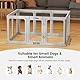 Gardner Pet Acryl Welpenauslauf, 60 cm 10 Panels hundelaufstall für wohnung, Welpenlaufstall faltbar, Transparent, mit Saugnäpfen Laufstall Hund, geeignet für Welpen, Kaninchen, Katzen, Schweine, Grau