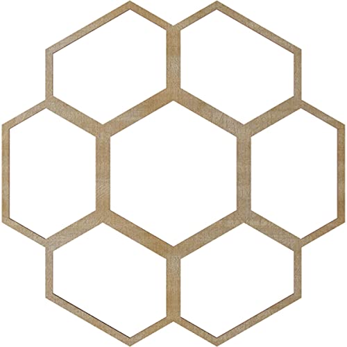 Image of Ekena Millwork 22 inchOD x 9 3 /8 inchID x 1 /4 inchT Florin Wood Fretwork Pierced Ceiling Medallion, Birch
