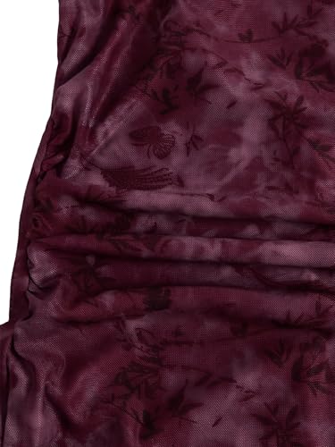 Image of SOLY HUX Women's Floral Mesh Bodycon Cami Dress Cowl Neck Sleeveless Cocktail Party Wedding Guest Long Maxi Dresses