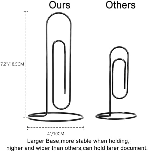 7.2-Inch Desktop Memo Holder 4Pcs Base Clip Jumbo Desk Paper Clip Table Number Holder Picture Note Photo Stand Office Accessory image 5