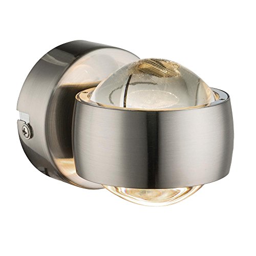 Globo 78290 Randi Wandleuchte Metall Nickel Matt, 2X Led