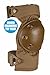 ALTA 52913.14 AltaCONTOUR Knee Protector Pad, Coyote Nylon Fabric, AltaLOK Fastening, Flexible Cap, Round, Coyote
