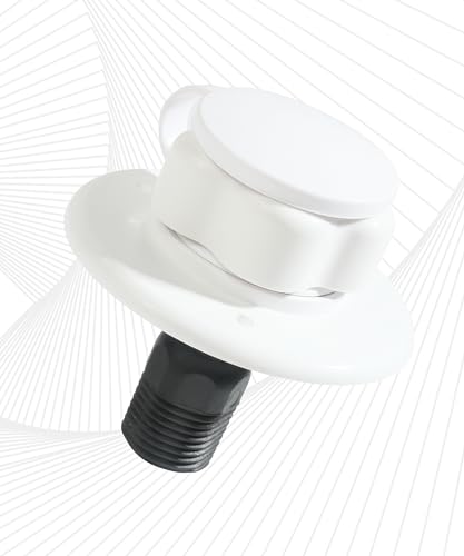 Image of RV City Water Inlet,RV City Water Fill Inlet Flange Brass with Check Valve,Car Accessories RV City Water Connection 1 /2 inch NPT Male,RV City Water Inlet Replacement for Camper RV Trailer Marine