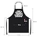APRONPANDA King of The Grill Apron, BBQ Aprons for Men with Pockets, Christmas Gifts for Men Him Dad, Professional Cooking Chef Cotton Apron for Kitchen,Baking