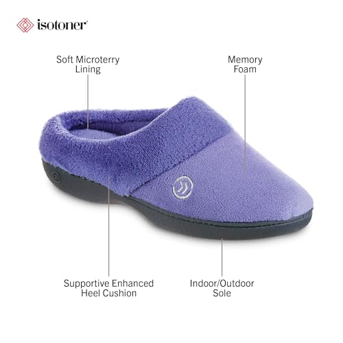 Image of isotoner womens Classic Clog Non-slip Memory Foam Slippers