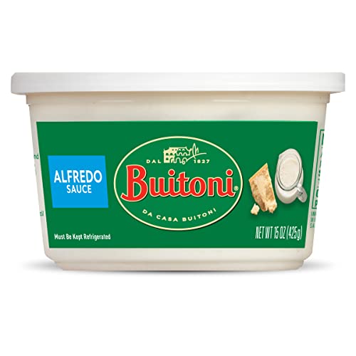Buitoni Alfredo Sauce, Refrigerated Creamy Pasta Sauce for Ready to Eat Meals in Minutes, 15 oz Tub