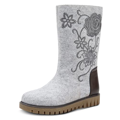 Azura Women's Nehal Boot Grey Eu 42 / Us 10.5-11 #TOP20