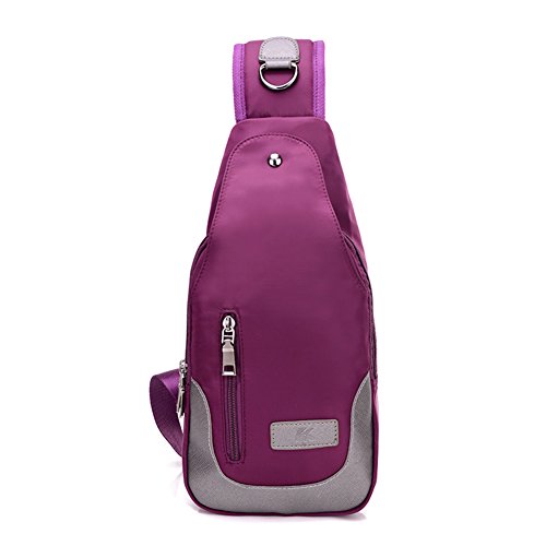 Sac de messager violet anti-fatigue pour transporter vos essentiels sans douleur
