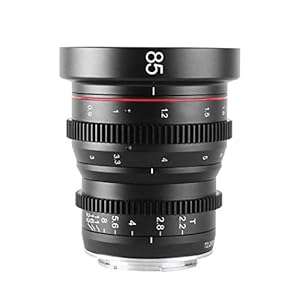 MEKE 85mm T2.2 Mini Fixed Prime Manual Focus Wide-Angle Cinema Lens for M43 Micro Four Thirds MFT Mount Cameras BMPCC 4K Z CAM E1 E2 E2C