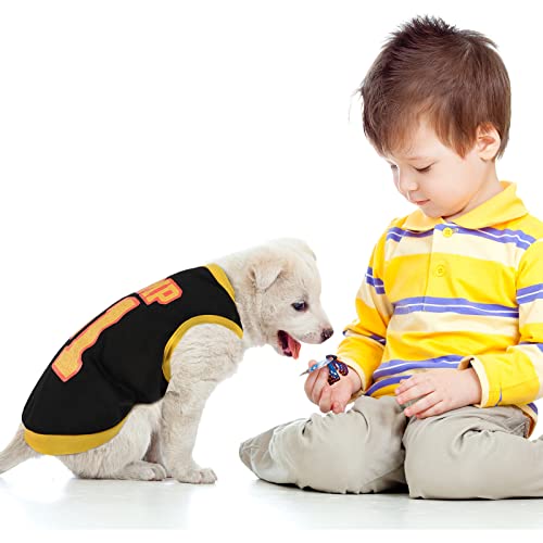 8 Pieces Dog Shirts Pet Printed Clothes With Funny Letters Summer Pet T Shirts Cool Puppy Shirts Breathable Dog Outfit Soft Dog Sweatshirt For Pet Dogs Cats (Cute Pattern,Small) #TOP6