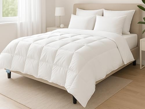 XDREAM Nature Daunendecke extra leicht | 90% Daunen / 10% Federn | Füllgewicht: 200g | Downpass und Öko-Tex Zertifiziert | 135 x 200 cm