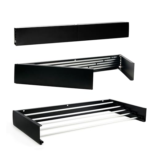 Dragento Tendedero Extensible Pared Robusto y Resistente - Tendedero Ahorra Espacio, 80 cm - Tendederos Plegables De Pared 5 Varillas - Diseño Compacto - Soporta 30 kg