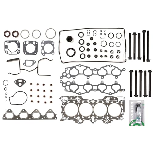 Evergreen SA-7308082822 Graphite Head Gasket Bolts Set Compatible with/for 90-01 Acura Integra LS RS GS 1.8 B18A1 B18B1