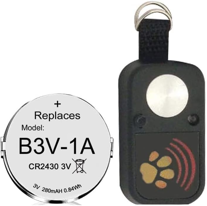 Miniatura 2 de Abeden Baterías de repuesto de litio B3V 1A compatibles con batería de collar electrónico de alta tecnología para mascotas para modelos MS-4 y MS-5,