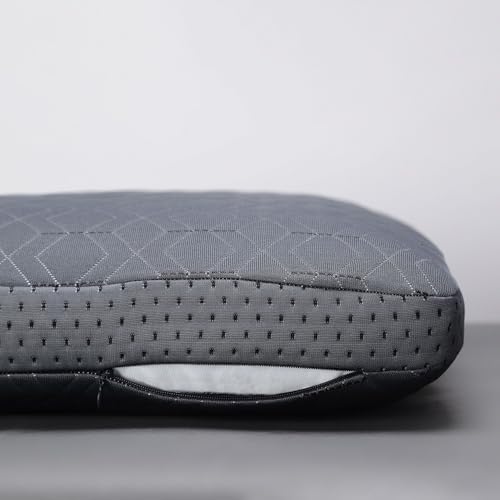 Image of LA VERNE Cooling Gel Infused Pincore Technology Breathable Memory Foam Pillow with 3S Rebound| Cool Gel Cervical Support for Neck & Shoulder Relief (2, Grey, Standard)