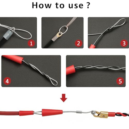 Image of SOMA 15 Meters Heavy Duty Cable Puller for Electricians | Wire Running Tool for Wall, Conduit, Attic, Crawl Space & Ceiling | Ideal for Electrical Wiring