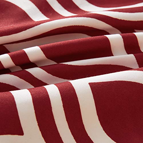 Topfinel Kissenbezug 45x45 cm weiß und rot 6er Set Outdoor Kissen Kissenbezüge Kissenhülle Sofakissen dekokissen… – Bild 8